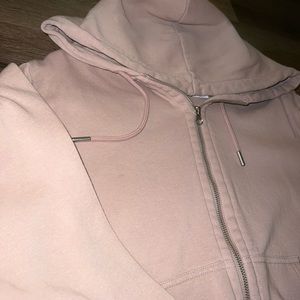 Light pink H&M cropped hoodie